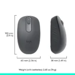 Logitech M196 Bluetooth Mouse Graphite - Image 3