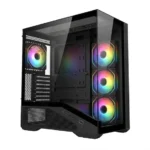 SONIC V100R VECTOR Black Gaming PC Case with 3 Fans