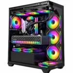 SONIC EL2 Black ARGB Gaming PC Case with 4 Fans